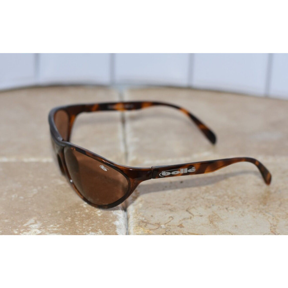 BOLLE Strand Sport Polarized Brown Tortoise Wrap Oval Sunglasses UNISEX - Picture 6 of 11